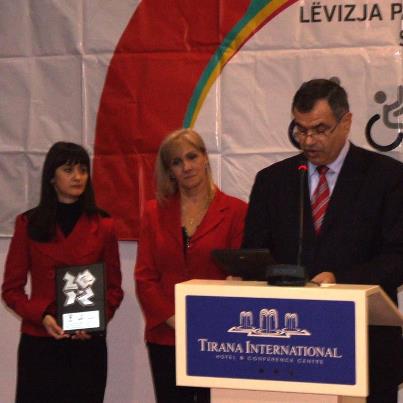 Photo: Partneritet i sukseshem i KOKSH me British Council dhe Fondacionin Vodafone Albania beri te mundur pjesemarrjen e Shqiperise per here te pare ne Lojerat Paralimpike Londer 2012
